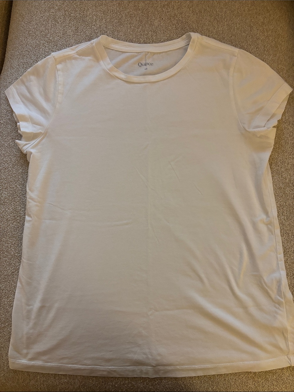 Quince cotton model crew neck swing tee - XS